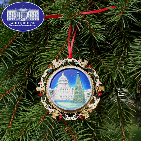  2009 US Capitol West Front Marble Ornament