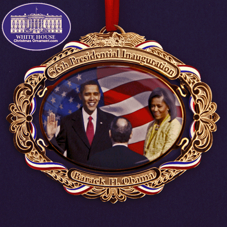 2009 White House Christmas Ornament Barack Obama Commemorative Gift Set - LIMITED TIME OFFER