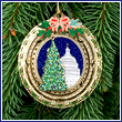2010 US Capitol Oval Dome & Tree Ornament