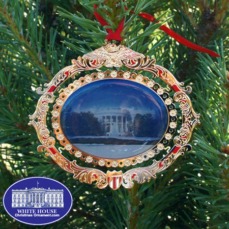 White House South Portico Bulk Ornament
