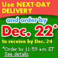 Click here to get next day delivery with White House express shipping