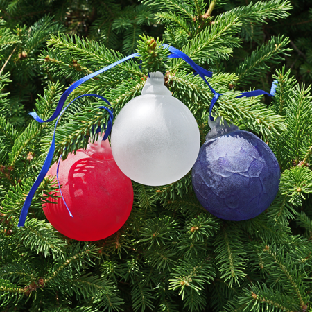 white frosted glass ball ornaments