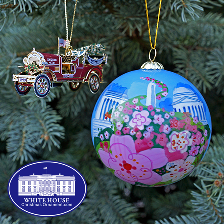 2016 White House Cherry Blossom Festival Ornament Set