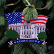 White House American Flag Ornament