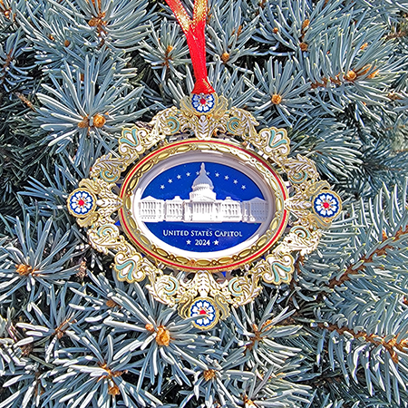 2024 Marble US Capitol Building Ornament