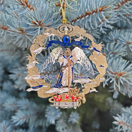 Archangel Michael Christmas Ornament