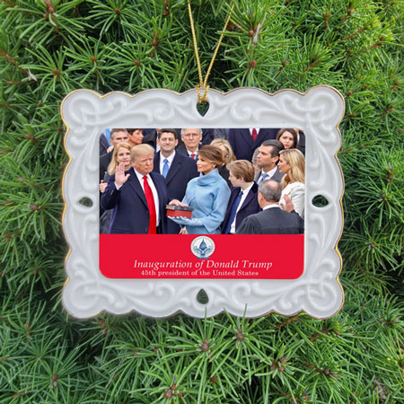 Inauguration of Donald Trump Christmas Ornament